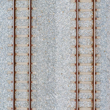 Top View Of Railroad Tracks And Abstract Background