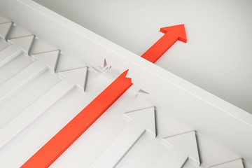 Poster - Breakthrough and success concept