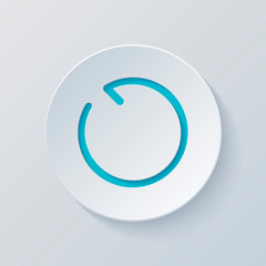 Poster - Simple arrow, update, reload, counterclockwise direction, backwa