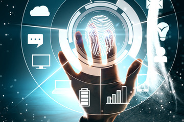 Aufkleber - Biometrics and user concept