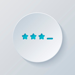 Poster - Pin code interface. Simple icon. Cut circle with gray and blue l