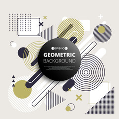 Poster - Abstract of geometric pattern background with space in center.