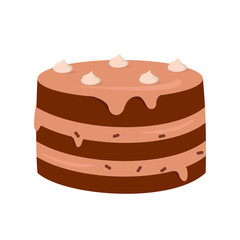 Poster - Cake icon on white background for graphic and web design, Modern simple vector sign. Internet concept. Trendy symbol for website design web button or mobile app