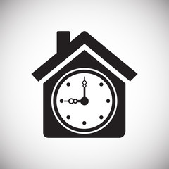 Poster - Time icon on white background for graphic and web design, Modern simple vector sign. Internet concept. Trendy symbol for website design web button or mobile app