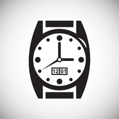 Poster - Time icon on white background for graphic and web design, Modern simple vector sign. Internet concept. Trendy symbol for website design web button or mobile app