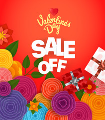 Aufkleber - Valentinea Day Sale off banner