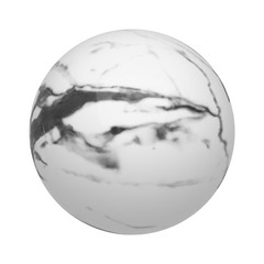 Poster - White marble sphere or ball or flooring pattern surface texture. Close-up of interior material for design decoration background