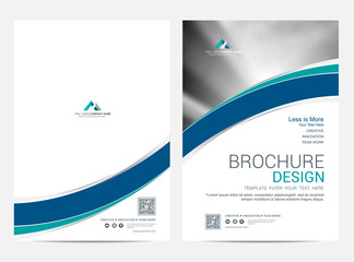 Wall Mural - brochure template flyer design vector background