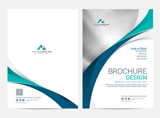 Wall Mural - brochure template flyer design vector background
