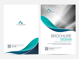 Wall Mural - brochure template flyer design vector background