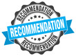 recommendation stamp. sign. seal