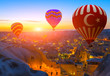 hot air balloon flight over Cappadocia Turkey