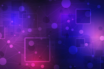 Canvas Print - technology concept. future cyber technology web services for business and internet project. geometri