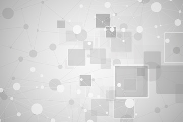 Canvas Print - technology concept. future cyber technology web services for business and internet project. geometri