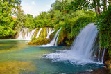 Fototapeta Krajobraz - The Waterfalls of Slunj.