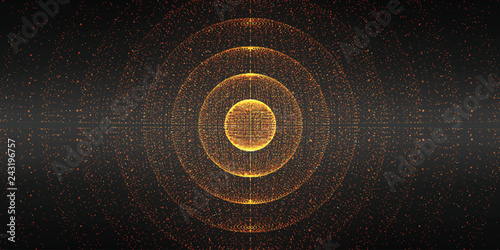 Vector interstellar space background Fototapete