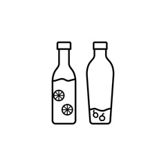 Poster - bottles, drinks, juices icon. Element of kitchen utensils icon for mobile concept and web apps. Detailed bottles, drinks, juices icon can be used for web and mobile