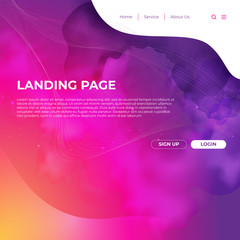 Website Template Design and Landing Page