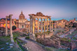 Roman Forum during sunset, Rome, Italy 