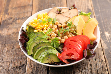 Wall Mural - mixed vegetable bowl