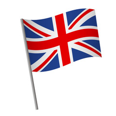 Wall Mural - United Kingdom flag icon.