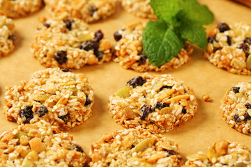 Wall Mural - Sesame raisin cookies