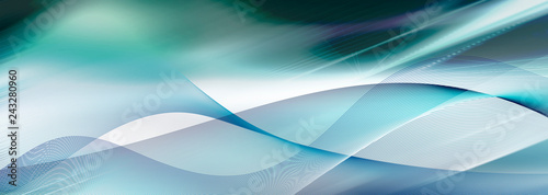 linien wellen bewegung banner