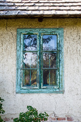 Wall Mural - old window on the wall