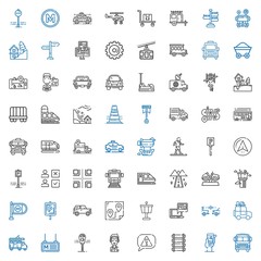 Wall Mural - traffic icons set