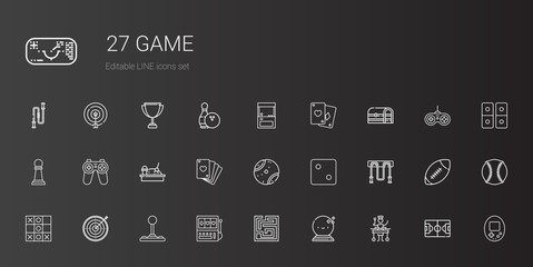 Sticker - game icons set