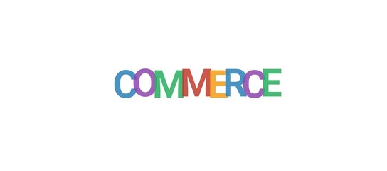 Wall Mural - Commerce word concept