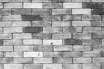 Wall background decorated with gray brick.