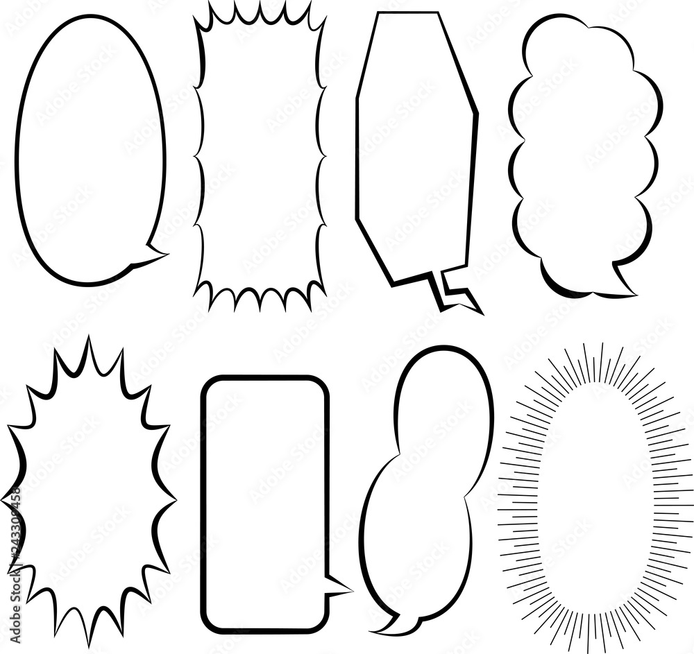 縦書き用コミックふきだし Background Wall Mural Backgrou 智子 吉田 縦書き用コミックふきだし Background Wall Mural Backgrou 智子 吉田