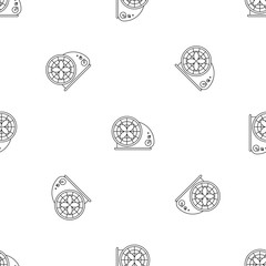 Poster - Heat fan icon. Outline illustration of heat fan vector icon for web design isolated on white background