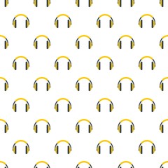 Canvas Print - Rap headset pattern seamless vector repeat for any web design