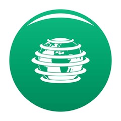 Poster - World icon. Simple illustration of world vector icon for any design green