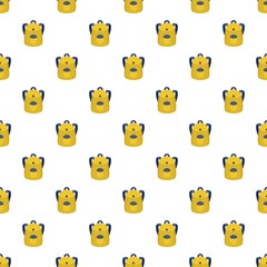 Poster - school backpack pattern seamless vector repeat for any web design