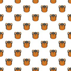 Poster - camp backpack pattern seamless vector repeat for any web design