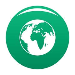 Poster - Our planet icon. Simple illustration of our planet vector icon for any design green