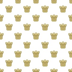 Poster - trip backpack pattern seamless vector repeat for any web design