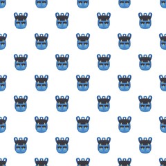 Poster - climbing backpack pattern seamless vector repeat for any web design