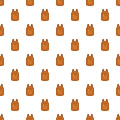 Poster - college backpack pattern seamless vector repeat for any web design