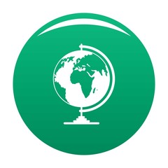 Poster - Geography icon. Simple illustration of geography vector icon for any design green
