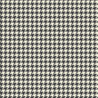 Vector houndstooth fabric seamless pattern. Textile ornament in two colors