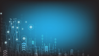 Poster - digital business ,vector abstract technology background.