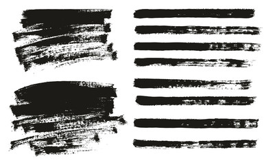 Wall Mural - paint brush thin background & lines high detail abstract vector background mix set 30