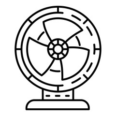 Poster - air fan icon. outline air fan vector icon for web design isolated on white background