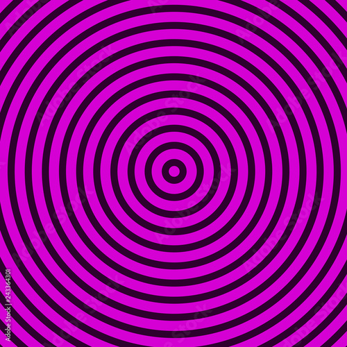 Pink Black Circles Focus Target Style Concept Pattern Colorful
