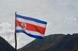 Bandeira da Costa Rica tremulando