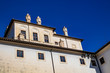 the baroque Chigi palace in the historic Piazza di Corte by Gian Lorenzo Bernini and Carlo Fontana. Ariccia, Castelli Romani, Lazio, Italy.